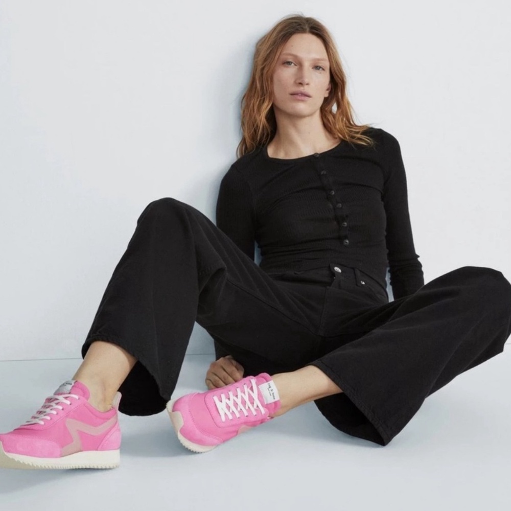 Neon Pink Rag & Bone Retro Runner Sneakers size 37